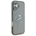 Karl Lagerfeld KLHMP16MHLSKCK Black Hardcase IML Metal Karl&Choupette Head iPhone 16 Plus Tok