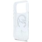 Karl Lagerfeld Liquid Glitter Karl Script Logo MagSafe Transparent iPhone 17 Pro Tok