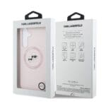 Karl Lagerfeld Liquid Silicone K&CH Heads MagSafe Pink Samsung Galaxy S25 Fe Tok