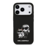 Karl Lagerfeld Liquid Silicone K&CH Sketch MagSafe Black iPhone 17 Pro Tok