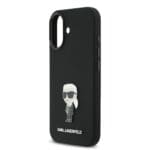 Karl Lagerfeld Liquid Silicone Metal Ikonik Black iPhone 17 Tok