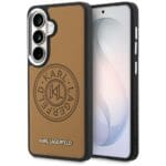 Karl Lagerfeld Perforated KL MagSafe Brown Samsung Galaxy S26 Tok