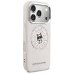 Karl Lagerfeld Point & Choupette Sketch MagSafe Pink iPhone 17 Pro Tok