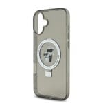 Karl Lagerfeld Ringstand Karl and Choupette MagSafe Black iPhone 16 Plus Tok