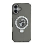 Karl Lagerfeld Ringstand Karl and Choupette MagSafe Black iPhone 16 Tok