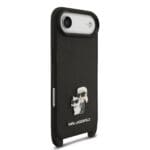 Karl Lagerfeld Saffiano Crossbody Metal Karl and Choupette Black iPhone 17 Air Tok