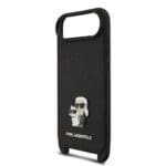 Karl Lagerfeld Saffiano Crossbody Metal Karl and Choupette Black iPhone 17 Air Tok