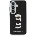 Karl Lagerfeld Saffiano Double Heads Metal Plus Black Samsung Galaxy S26 Tok