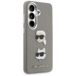 Karl Lagerfeld Saffiano Double Heads Metal Silver Samsung Galaxy S26 Tok