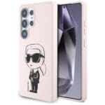 Karl Lagerfeld Silicone Graffiti Ikonik Printed Logo MagSafe Pink Samsung Galaxy S25 Ultra Tok