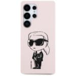 Karl Lagerfeld Silicone Graffiti Ikonik Printed Logo MagSafe Pink Samsung Galaxy S25 Ultra Tok