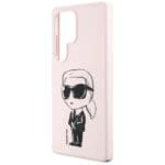 Karl Lagerfeld Silicone Graffiti Ikonik Printed Logo MagSafe Pink Samsung Galaxy S25 Ultra Tok