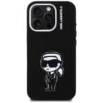 Karl Lagerfeld Silicone Karl Sketch MagSafe Black iPhone 16 Pro Max Tok