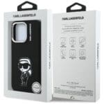 Karl Lagerfeld Silicone Karl Sketch MagSafe Black iPhone 16 Pro Max Tok
