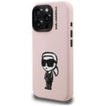 Karl Lagerfeld Silicone Karl Sketch MagSafe Pink iPhone 16 Pro Tok