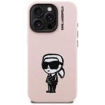 Karl Lagerfeld Silicone Karl Sketch MagSafe Pink iPhone 16 Pro Tok