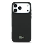 Lacoste Iconic Petit Pique MagSafe Wallet pro Black iPhone 17 Pro Max Tok