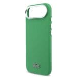 Lacoste Iconic Petit Pique Metal Logo MagSafe Green iPhone 17 Air Tok