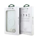 Lacoste PC/TPU Frosted Finish Gold Logo Magnetic White Samsung Galaxy S26 Tok