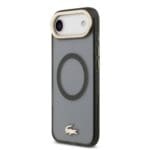 Lacoste PC/TPU Frosted Finish Gold Logo MagSafe Black iPhone 17 Air Tok
