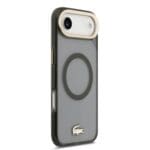 Lacoste PC/TPU Frosted Finish Gold Logo MagSafe Black iPhone 17 Air Tok