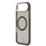 Lacoste PC/TPU Frosted Finish Gold Logo MagSafe Black iPhone 17 Air Tok