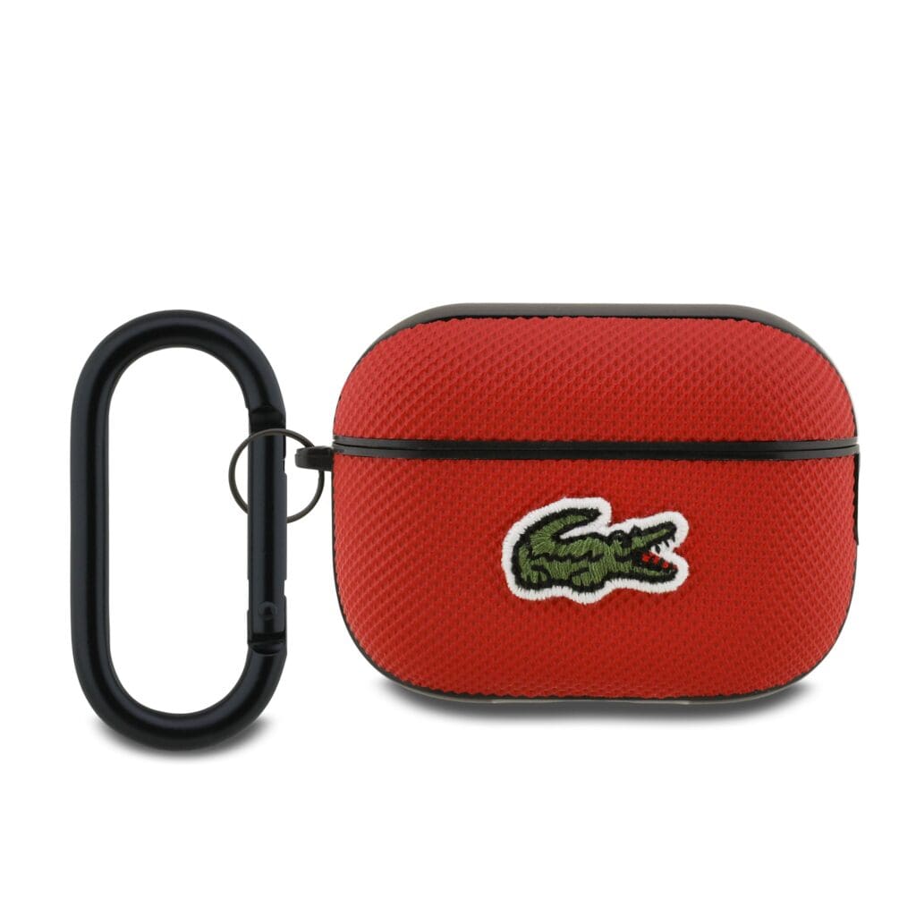 Lacoste Petit Pique Croc Logo Patch Red AirPods Pro 2 Tok