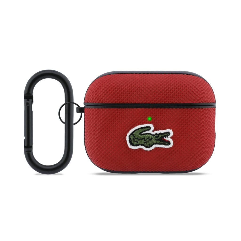 Lacoste Petit Pique Croc Logo Patch Red AirPods Pro Tok