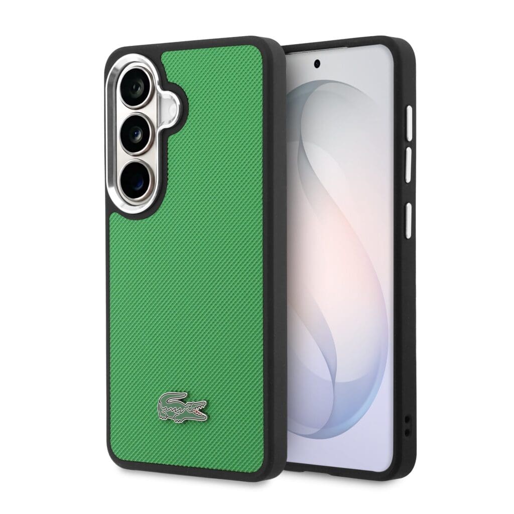 Lacoste Petit Pique Metal Logo Magnetic Estragon Green Samsung Galaxy S26 Plus Tok