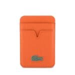 Lacoste PU Iconic Petit Pique MagSafe Wallet Orange