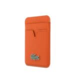 Lacoste PU Iconic Petit Pique MagSafe Wallet Orange