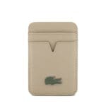 Lacoste PU Iconic Petit Pique MagSafe Wallet Taupe