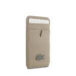 Lacoste PU Iconic Petit Pique MagSafe Wallet Taupe