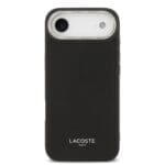 Lacoste PU Leather Champs Elysees MagSafe Black iPhone 17 Air Tok