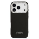 Lacoste PU Leather Champs Elysees MagSafe Black iPhone 17 Pro Tok