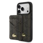 Lacoste PVC Blend MagSafe + Wallet Brown iPhone 17 Pro Tok