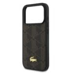 Lacoste PVC Blend MagSafe + Wallet Brown iPhone 17 Pro Tok