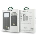 Lacoste PVC Blend MagSafe + Wallet Brown iPhone 17 Pro Tok