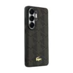 Lacoste PVC Blend Monogram Gold Logo Magnetic Brown Samsung Galaxy S26 Ultra Tok