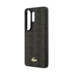 Lacoste PVC Blend Monogram Gold Logo Magnetic Brown Samsung Galaxy S26 Ultra Tok