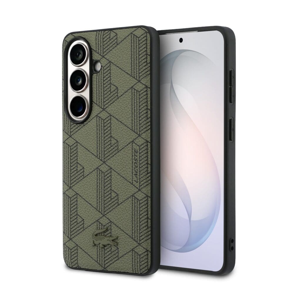 Lacoste PVC Blend Monogram Magnetic Khaki Samsung Galaxy S26 Tok