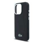 Lacoste PVC Iconic Petit Pique Metal Logo MagSafe Black iPhone 16 Pro Tok