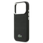 Lacoste PVC Iconic Petit Pique Metal Logo MagSafe Black iPhone 17 Pro Max Tok