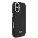 Lacoste PVC Iconic Petit Pique Metal Logo MagSafe Black iPhone 17 Tok