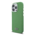 Lacoste PVC Iconic Petit Pique Metal Logo MagSafe Estragon Green iPhone 16 Pro Max Tok