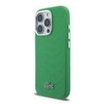Lacoste PVC Iconic Petit Pique Metal Logo MagSafe Estragon Green iPhone 16 Pro Tok