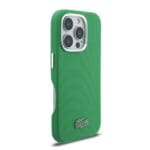 Lacoste PVC Iconic Petit Pique Metal Logo MagSafe Estragon Green iPhone 16 Pro Tok