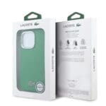 Lacoste PVC Iconic Petit Pique Metal Logo MagSafe Estragon Green iPhone 16 Pro Tok