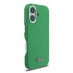 Lacoste PVC Iconic Petit Pique Metal Logo MagSafe Estragon Green iPhone 16 Tok