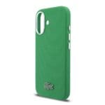 Lacoste PVC Iconic Petit Pique Metal Logo MagSafe Estragon Green iPhone 16 Tok